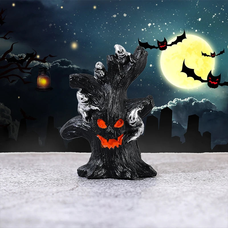 Halloween Micro Landscape Scene Decoration Accessories Tree Demon Ghost Pumpkin Skull Party Supplies Home Party Ornament Terror