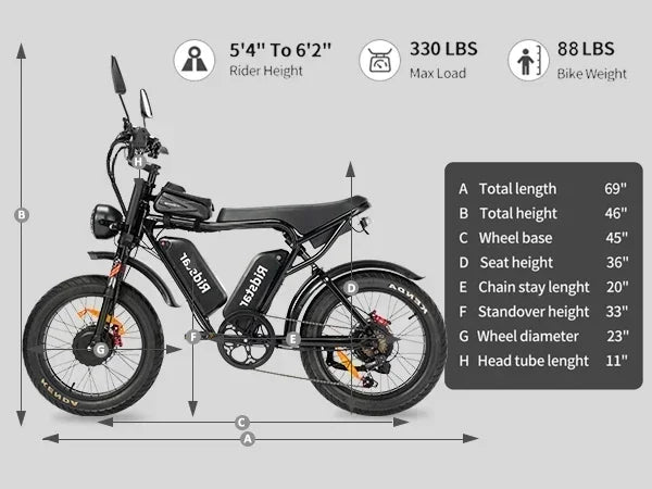 Electric bike 2000W Powerful Dual Motor 52V 40Ah Dual Battery Q20 Pro Ebike Motorcycle Mountain 20x4.0 Fat Tire Electric Bicycle