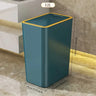 10L/12L Plastics Garbage Bin Bathroom Trash Can Slim Trash Can with One-Touch Lid Bathroom Kitchen Garbage Bin Home Supplies