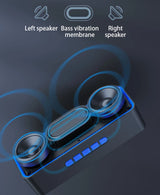 S11 Altavoz Bluetooth Pequeño Reproductor de Música Estéreo USB Tarjeta TF Hogar Deportes al Aire Libre Portátil Teléfono Móvil Coche Subwoofer Batería Grande