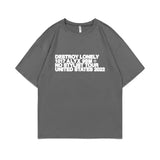 Rapper Destroy Lonely Alyx Print Tshirt Mens Oversized Cotton Short Sleeve Tees Men Hip Hop Rap Style T-shirt Man Street T Shirt - Lootquake