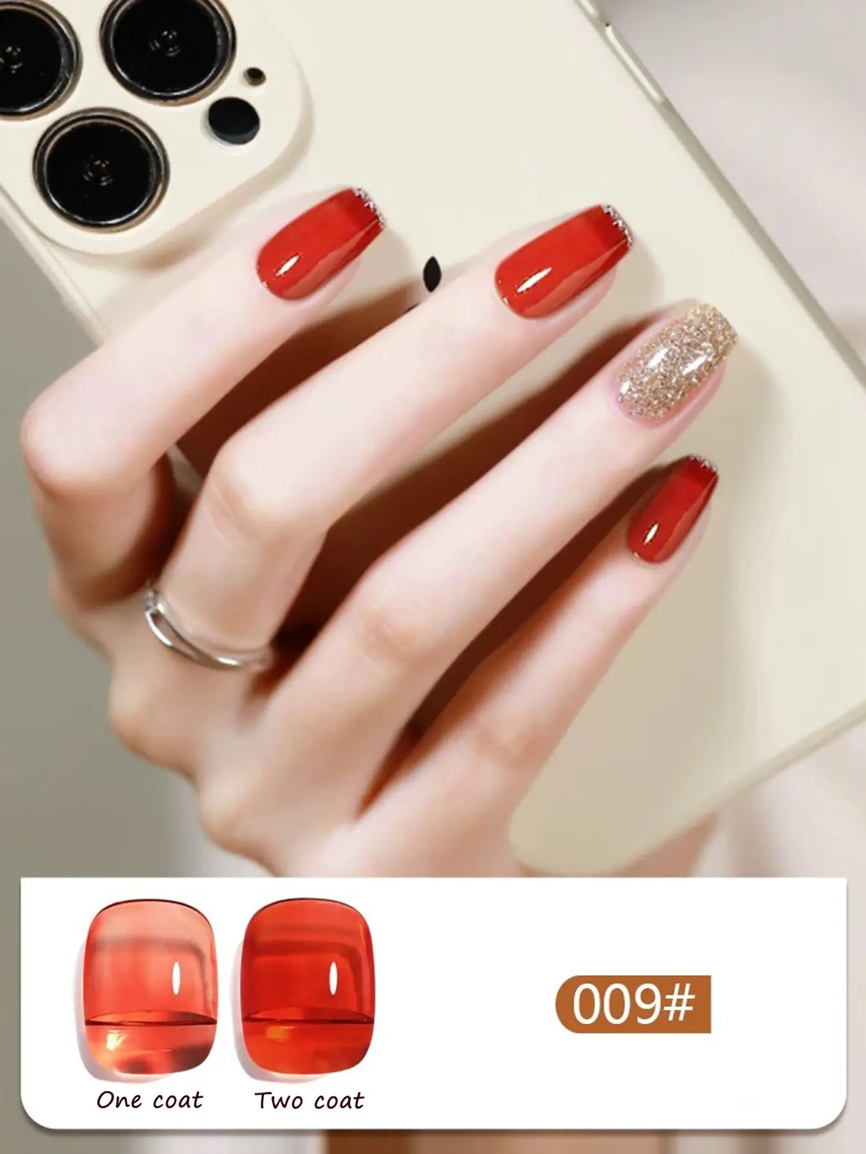 1-12PCS 12ML Ice Clear Amber Gel Nail Polish 2025 Autumn and Winter Popular White Transparent Caramel Color Nail Gel Nail Art