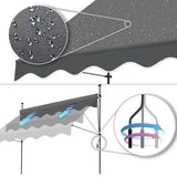 Awnings Rain and Snow Resistant UV Resistant Folding and Telescopic Canopy Tent Outdoor Garden Balcony Roof Courtyard Sunshade - Lootquake