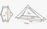 3F UL Gear Lanshan1 Ultralight Tent 3/4 Season Portable Backpacking Tent for 1p Double Layer Tent for Camping, Climbing, Hiking - Lootquake