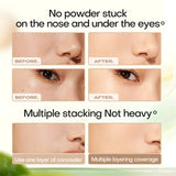 Base de maquillaje Mistine Air Cushion con acabado natural y húmedo, crema hidratante y nutritiva en polvo para piel seca, 13 g x 2