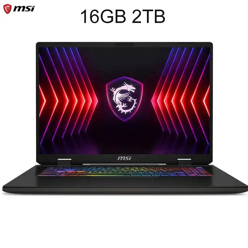 Portátil MSI Sword 17 HX 2024 de 17 pulgadas, pantalla IPS 2.5K QHD de 240 Hz, netbook i7-14700HX, 16 GB, 1 TB SSD, RTX4060, para juegos