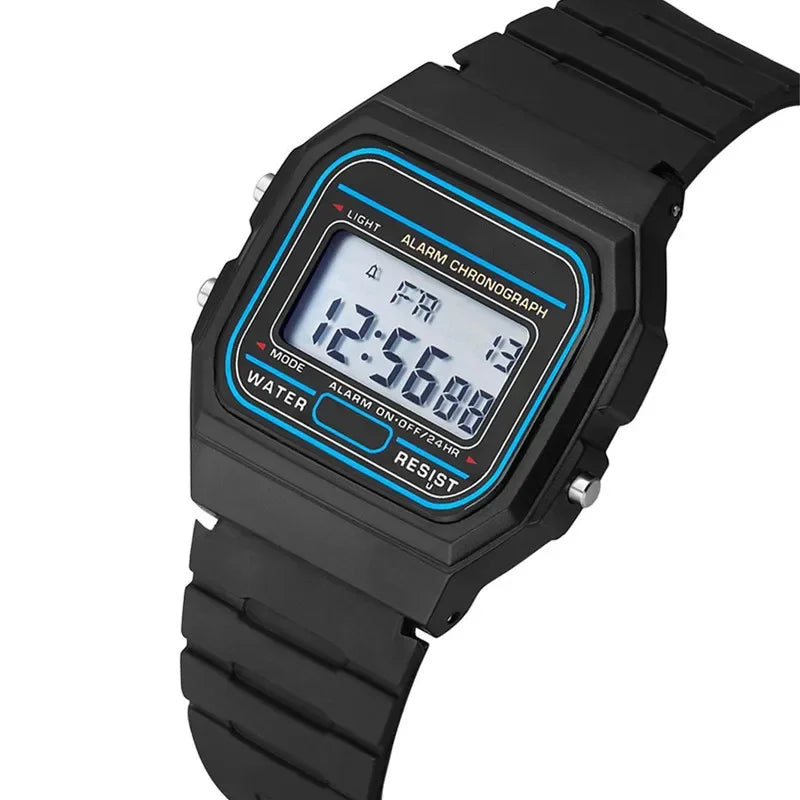 Sport LED Digital Watches for Men Simple Small Square Dial Electronic Watch Silicone Band Fashion Casual Mens Watch montre homme - Lootquake