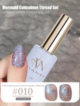 MIANEL 1-12pcs 12ML Mother-of-pearl Textured Gel Nail Polish With Aurora Effect, 2025 New Japanese-style Summer Top Selling