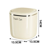 Mini bote de basura de prensa, cesto de basura de escritorio, cesto de basura de plástico para mesa de casa, suministros de oficina, cubos de basura, caja de artículos varios, suministros para el hogar