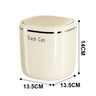 Mini bote de basura de prensa, cesto de basura de escritorio, cesto de basura de plástico para mesa de casa, suministros de oficina, cubos de basura, caja de artículos varios, suministros para el hogar