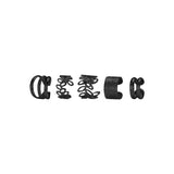 LATS Gold Color Leaves Ear Cuffs, Black Non-Piercing Ear Clip Earrings for Women & Men - Lootquake