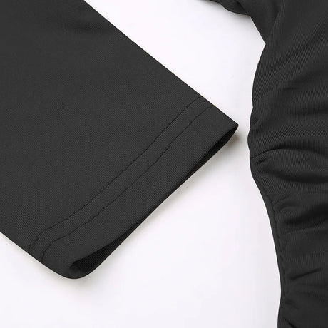 Women's Hooded Crop Tops Autumn Solid Color Long Sleeve Cowl Neck Slim Fit Short T-Shirt Streetwear Sporty Basics Tees - Lootquake