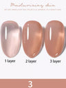 1-30pcs PSK Nude Pink Color Nail Art Ice Transparent Bare Color Nail Enamel 2025 New Net Red Popular White Gel Nail Polish