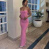 Dulzura Women 2025 Summer Party Club Evening Streetwear Bodycon Beach Basic Black Long Dress Wholesale Items For Business D22775