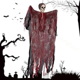 10/8/4/2/1PC Halloween Garden Decor Scary Hanging Ghost Skeleton Skull Grim Reaper Outdoor Haunted House Spooky Party Supplies