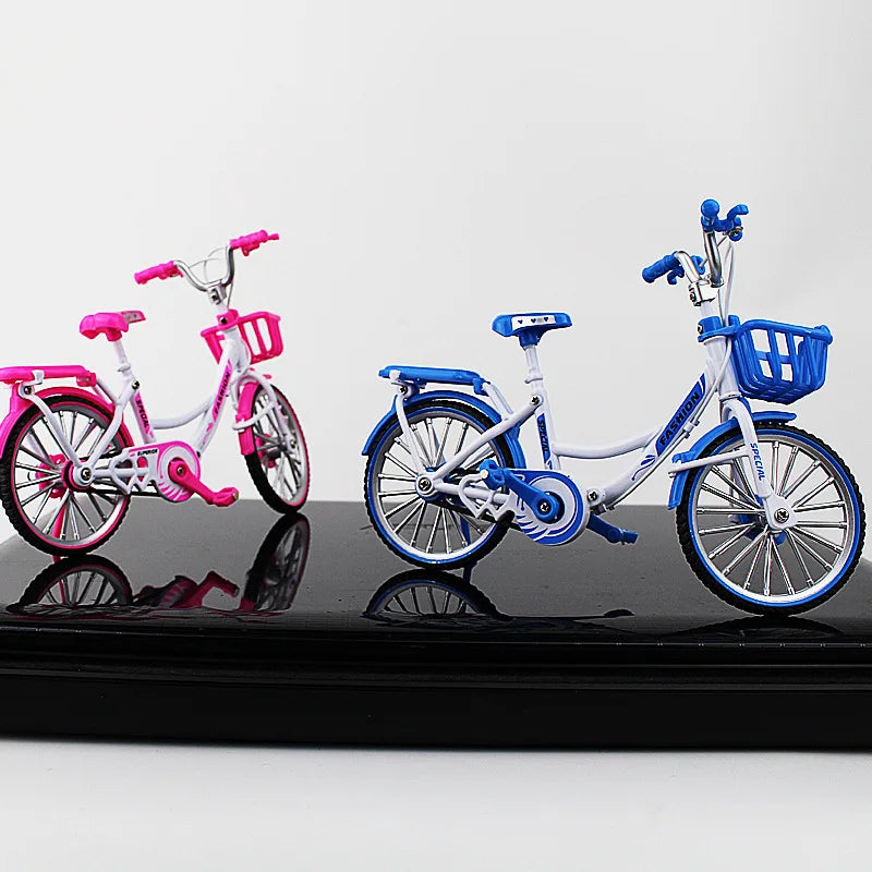 Creative Alloy Bicycle Model Ornament Mini Metal Bike Toy Collectible