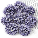 10Pcs Artificial Flowers Silk Hydrangea Fake Flower Head For Wedding Decoration Party Home Decor DIY Wreath Gift Craft Accessory