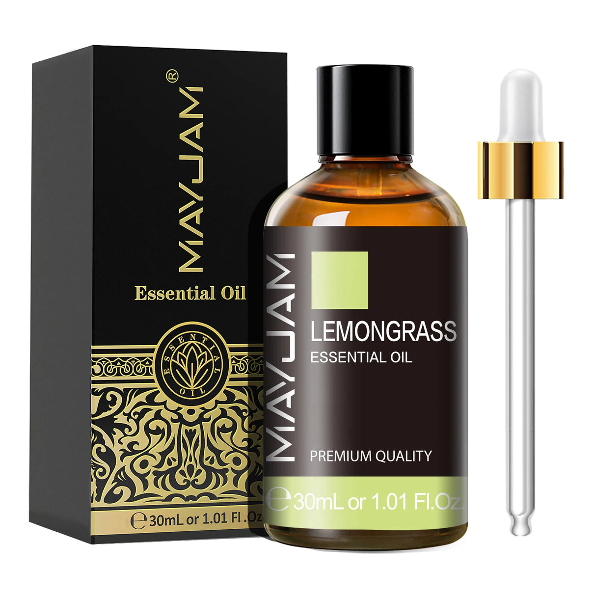 MAYJAM 1PCS 30ML Huile Essentielle d'Aromathérapie Lavande Vanille Jasmin Eucalyptus Menthe Poivrée Huile Aromatique pour Diffuseur Bougie Savon
