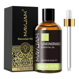 MAYJAM 1PCS 30ML Huile Essentielle d'Aromathérapie Lavande Vanille Jasmin Eucalyptus Menthe Poivrée Huile Aromatique pour Diffuseur Bougie Savon