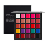Paleta de 25 labiales de colores resistentes al agua, pigmentos de larga duración, hidratantes, cosméticos, brillos de labios, cosméticos profesionales.