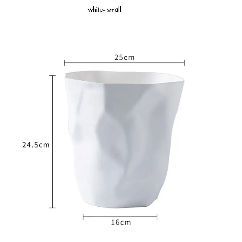 Poubelle de salle de bain élégante, petite/grande poubelle en plastique sans couvercle, panier à déchets, poubelle pour la maison ou le bureau