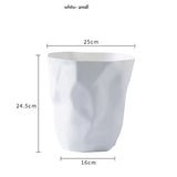 Poubelle de salle de bain élégante, petite/grande poubelle en plastique sans couvercle, panier à déchets, poubelle pour la maison ou le bureau