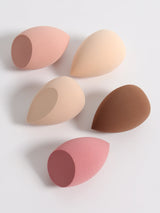 30 Beauty Eggs (Esponjas de Maquillaje) Esponja de Belleza Mixta para Base de Maquillaje, Líquida, en Crema y en Polvo Sin Impurezas, Multicolor C