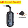 Receptor y transmisor de audio Bluetooth 5.3 con conector auxiliar de 3,5 mm para avión, adaptador USB inalámbrico para TV, PC, auriculares, kit de coche y altavoz.