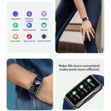 For Android IOS Smart Bracelet Women Smartwatch Men Heart Rate Blood Oxygen Waterproof Sport Smart Band Watch For Ladies +Gift - Lootquake