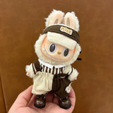 Ropa de bebé Labubu de 17 cm, conjunto de falda y caja ciega para muñecas Labubu, bonito juguete para vestir, regalo para festivales, regalo de cumpleaños, bonito regalo para fiestas.