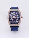 Luxury Diamond wristwatch for women Fasion and elegant quartz watch with silicone watchstrap Waterproof luminous Tonneau watch - Lootquake