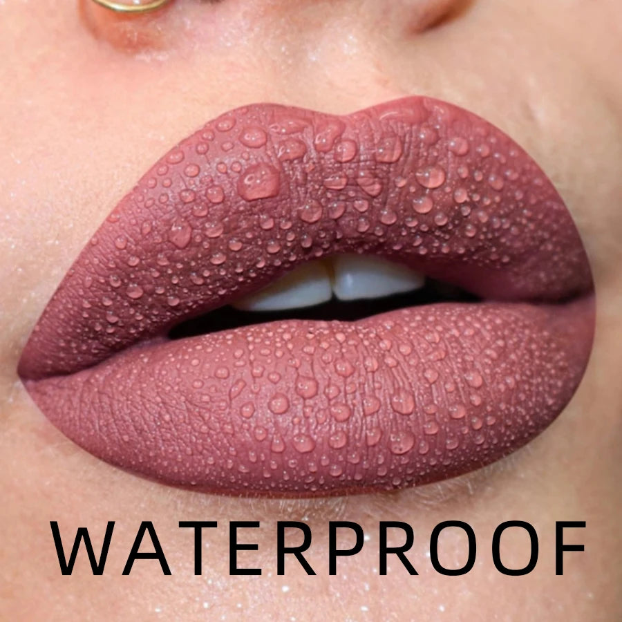 Luxurious Lip Glaze - Dewy Long-Lasting Wear, Waterproof & Moisturizing, High Pigment Lip Tint Oil, Essential Beauty Makeup for