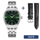 SEIKO Automatic AAA+ Men's Cocktail Style Multi-function Steel Strap Men's Business Commuter Gentleman Blue Mechanical Watch - Lootquake