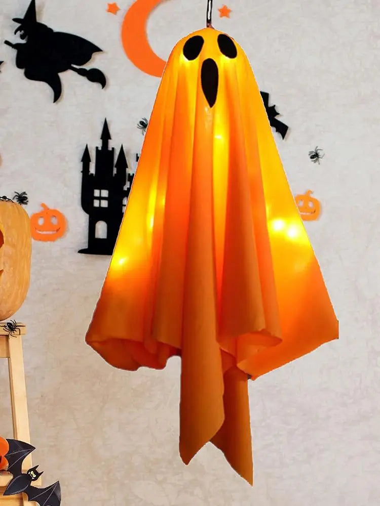 Ghost Decorations Scary LED Ghost Flying Ghost With Flexibly Adjusted Poses Halloween Pendant Decorations Hangable Party Decors