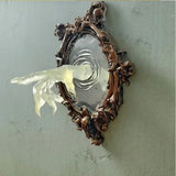 Halloween Resin Devil's Hand Wall Decoration Gohtic Ghost in The Mirror Luminous Crafts Spooky Props Home Photo Frame Decor