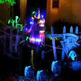 Halloween Witch Crashing Into Tree Decor Lifelike Outdoor Prop for Yard Garden Haunted House Scary Displays