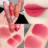 Lipstick Set Lip Gloss 4 Colors In 1 Matte Velvet Lipstick Pen Kit Lipliner Waterproof Lasting Not Fading Lip Makeup Cosmetics