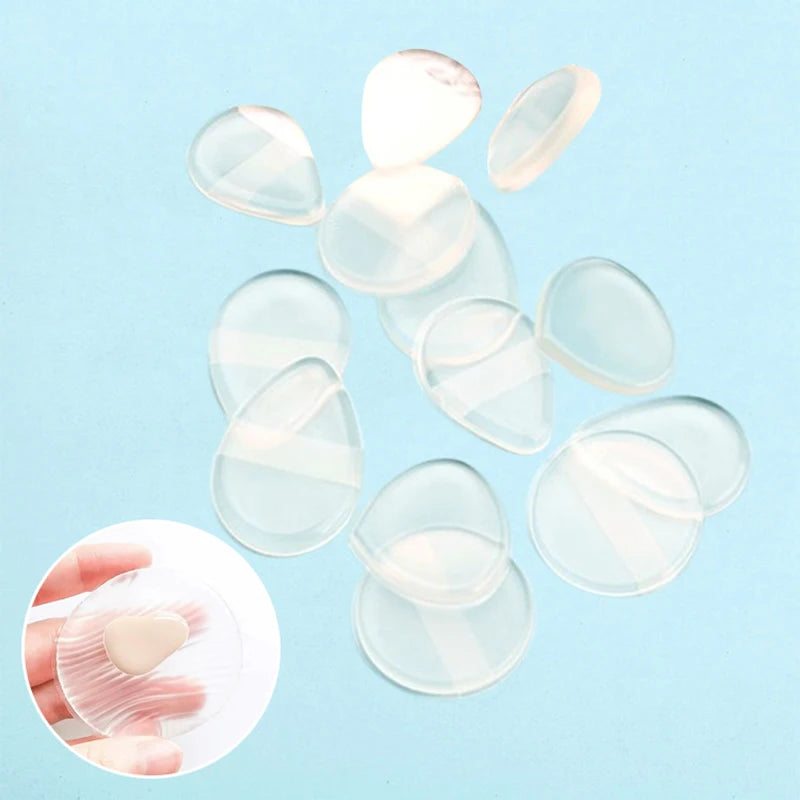 Soft Silicone Gel Powder Puff Sponge For Cosmetic Foundation BB Cream Face Makeup No Powder Eating Beauty