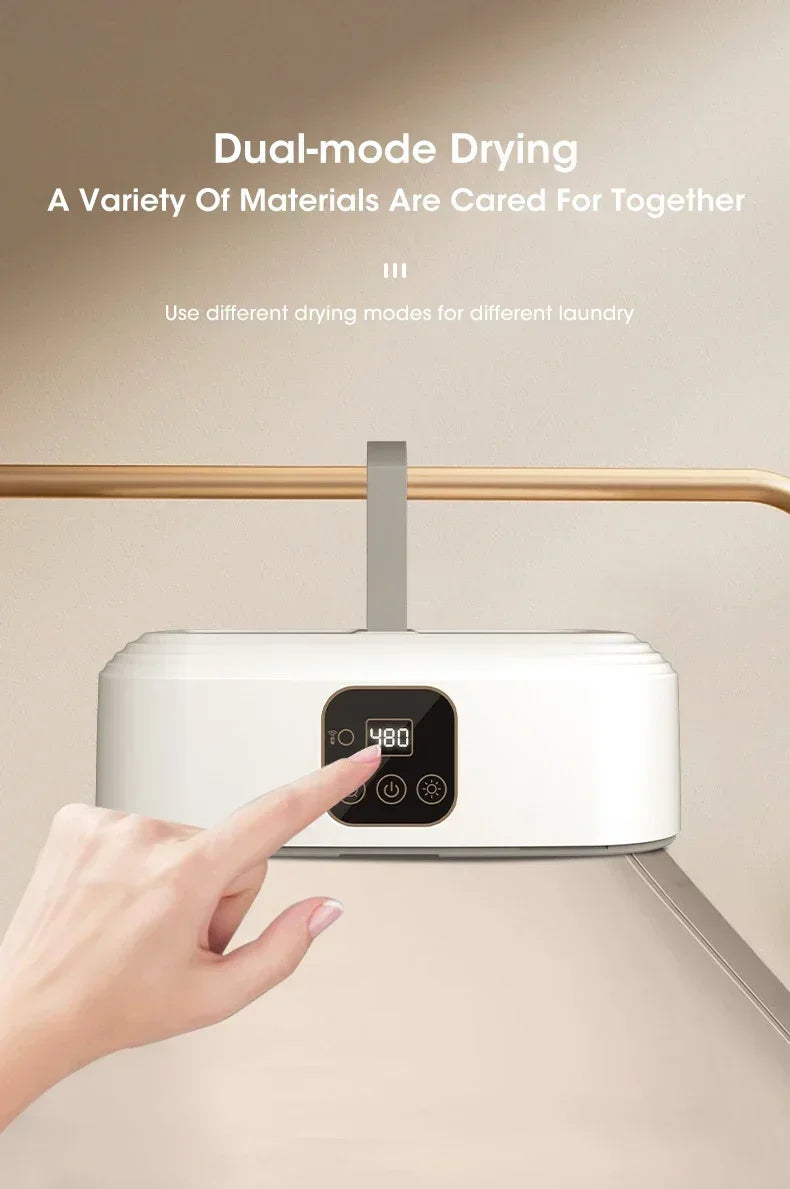 Secadora eléctrica portátil plegable, multifuncional, inteligente, con temporizador, de secado rápido y de bajo consumo.