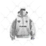 2025 Harajuku Y2K Double-layer Design Casual Loose Zipper Hoodie Men Street Hip-hop Punk Fashion Versatile Sweatshirt Women - Lootquake