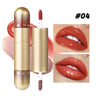 1pcs Double-head lip gloss lipstick, hydrating and moisturizing, foldable, sparkling mirror-like, nourishing lip gloss
