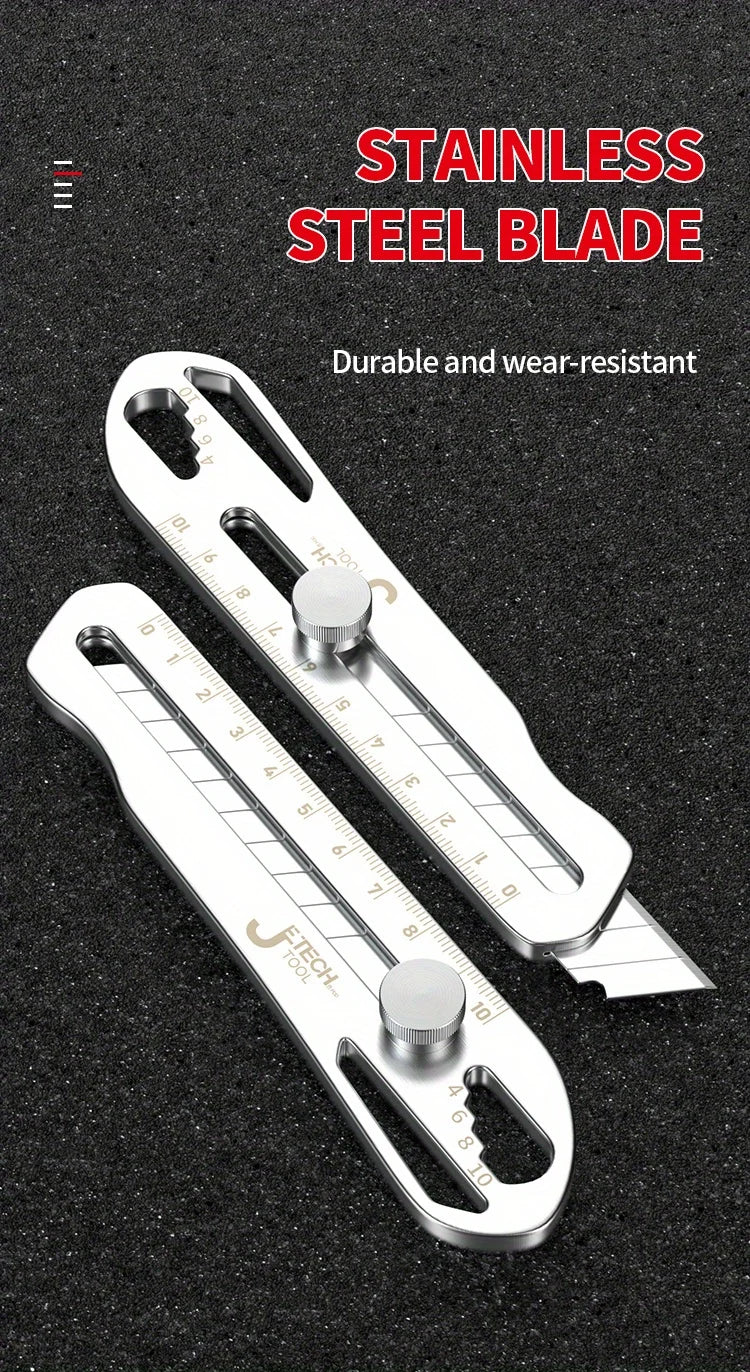Couteau à papier peint robuste tout en acier épais, grand, tout en acier inoxydable, porte-outil durable de qualité industrielle
