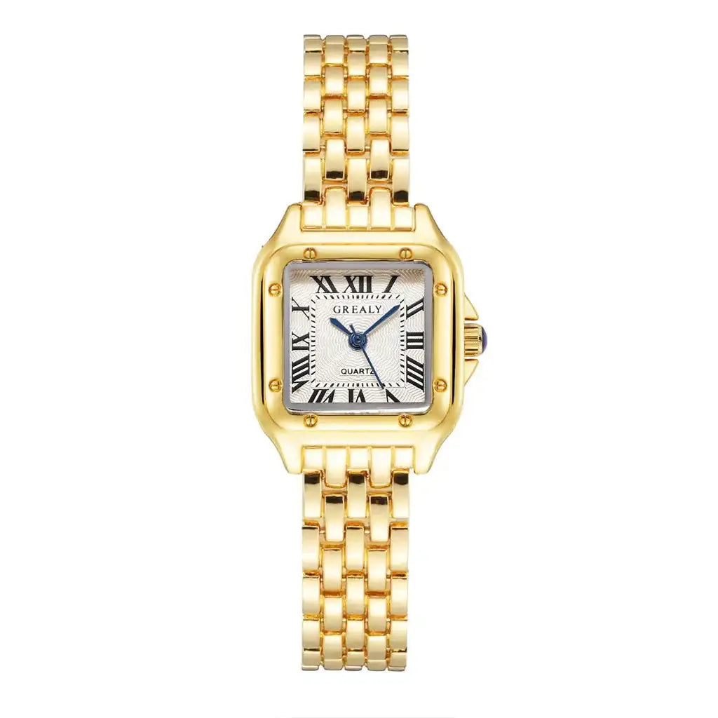 UTHAI Women Watch Light Luxury Brand Stainless Steel Strap Ladies Business Quartz Watches Female Fashion Clock Watch - Lootquake