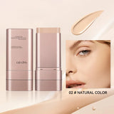Base de maquillaje hidratante transparente y humectante con perspectiva natural, hidratante, brillante, fina y ligera. Base de maquillaje de doble cabezal rotada, más cómoda, función impermeable, fácil de maquillar, fácil de usar.