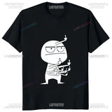 Middle Finger Funny Maniac Printed Man T Shirt Loose Casual Fashion Harajuku Hip Hop T-shirt Hipster Streetwear Comfort Clothing - Lootquake