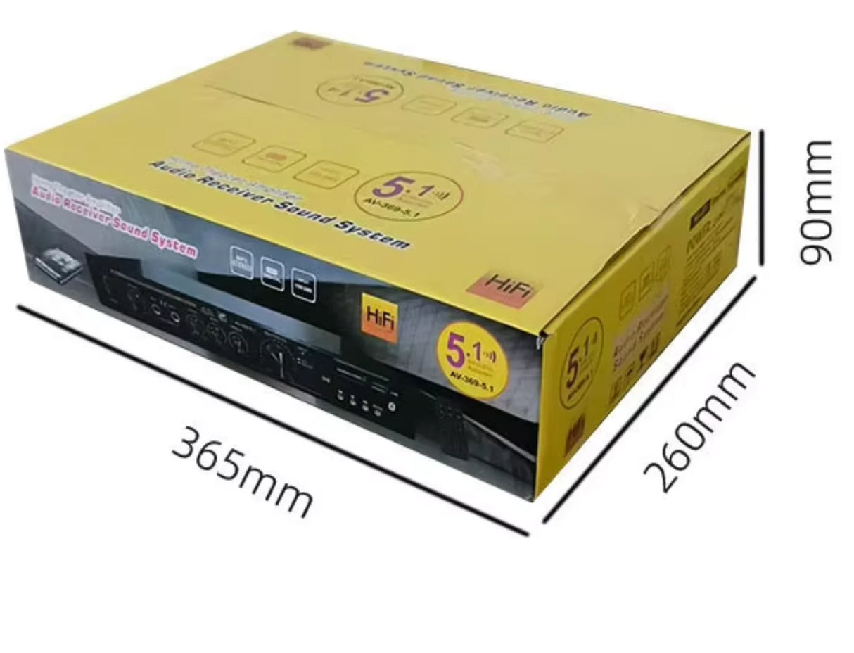 Amplificador de sonido Bluetooth 5.1, altavoz, amplificador de audio estéreo, componentes del sistema de audio estéreo, graves ultra potentes, alta potencia