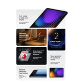 Global Version Xiaomi Pad 7 11.2'' Xiaomi HyperAI 144Hz 3.2K Display Snapdragon 7+ Gen 3 Octa core Processor 45W 8850mAh Battery