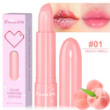 Fruit Color Changing lipstick Fruit Taste Moisturizing Lip Skin Without Drying out Temperature Changing lipstick
