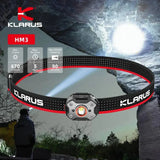 Klarus HM3 Headlamp Portable Mini USB Rechargeable Head Flashlight LED Head Light for Fishing Camping Torch Headlights - Lootquake