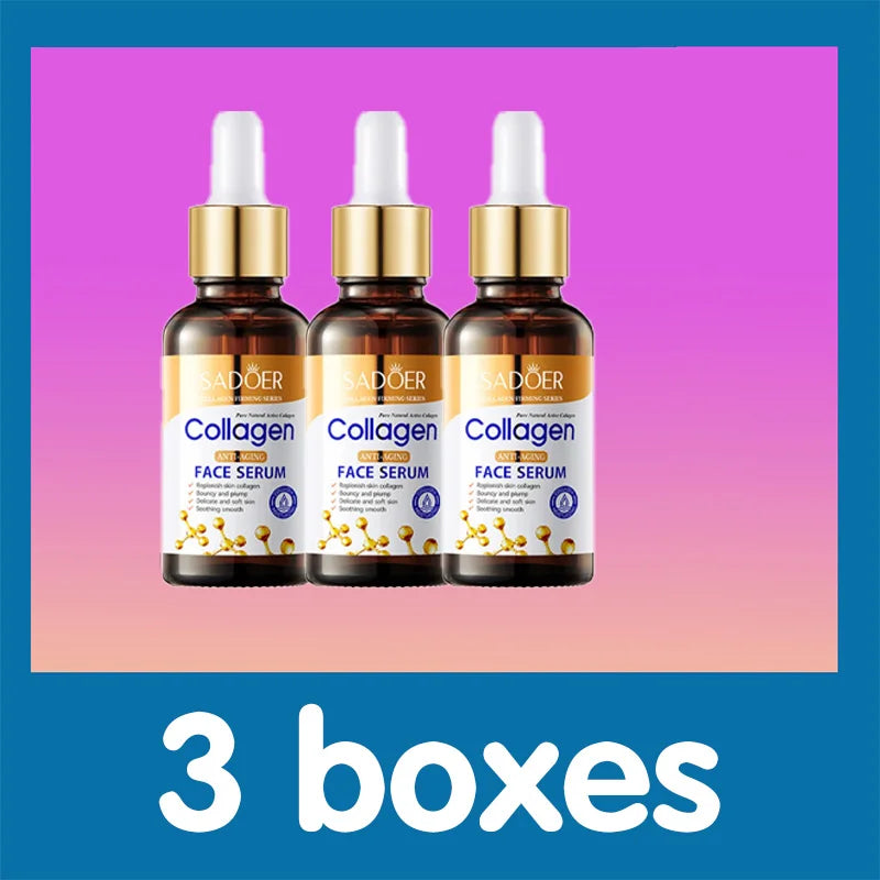 Esencia facial de colágeno para el cuidado de la piel Esencia facial líquida reafirmante, hidratante y nutritiva para el cuidado de la piel